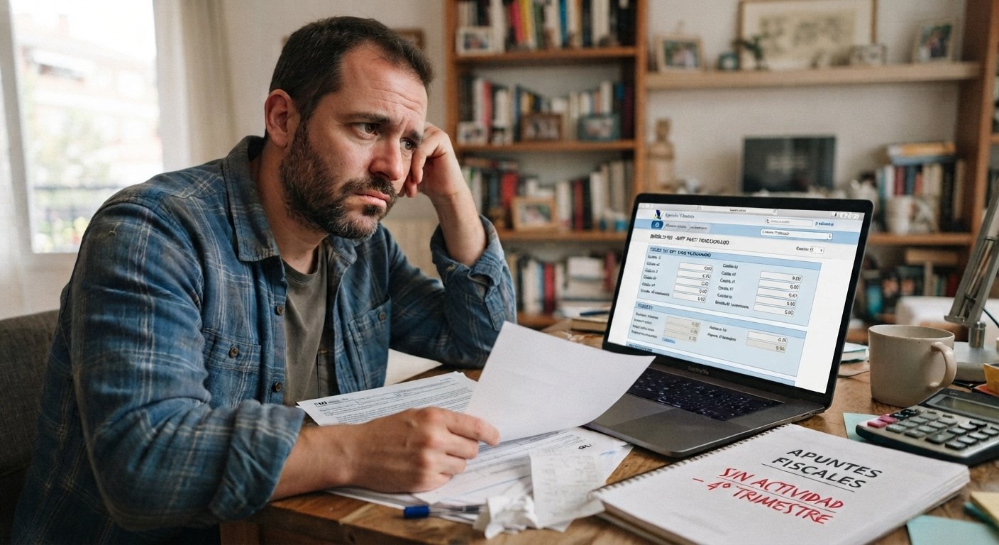 Autónomo sin actividad ese trimestre preguntándose si debe presentar el modelo 130 sin ingresos